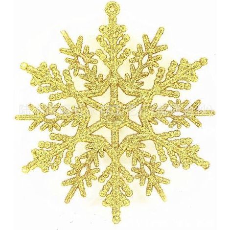 Christmas Decorations - Snowflakes - 12 Pieces - Plastic - 10 cm
