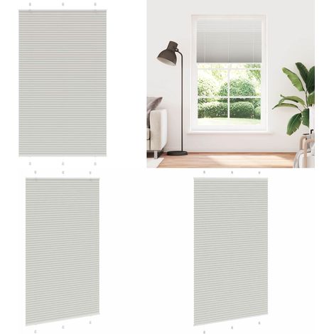 vidaXL Plissee Hellgrau 115x200 cm Stoffbreite 114,4 cm Polyester (1/5)