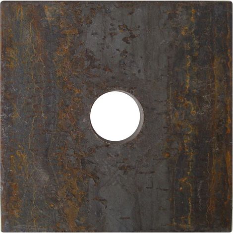 Moncoffrage – Platine acier brut A12 – Tige ø 23 mm – Fixation pour coffrages – Surface d'appui large pour béton armé (1/3)