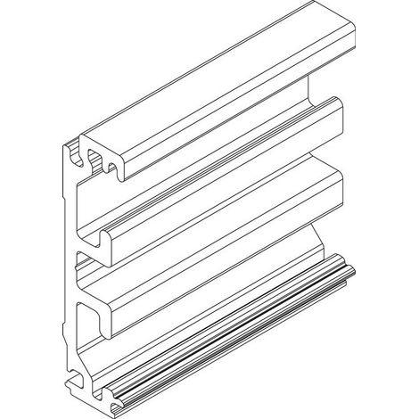 Perfil de compensación de marco de aluminio EV1 L.2050mm Levolan 60/120 GEZE