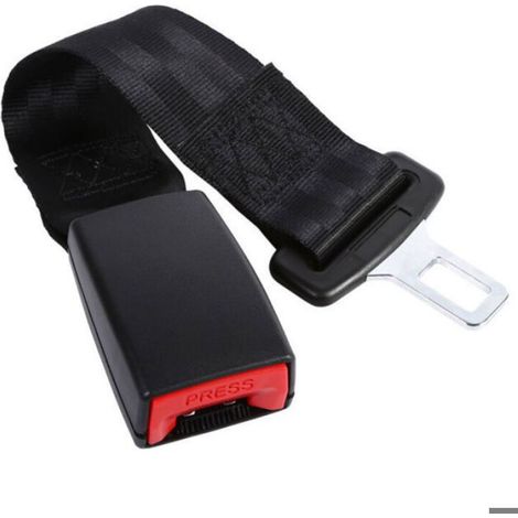 Extension Ceinture De Sécurité - Fibre Polyester Et Acier - Universelle Pour Sièges Auto Bébé Enfant Grossesse - 27 Cm - Noir (1/5)