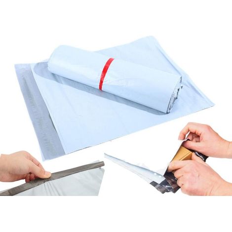 Buste per corriere in alluminio, confezione da 100 pezzi, dimensioni 200x350 mm.