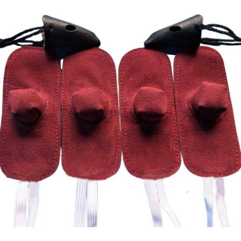 4-teiliger Hahnenhandschuh Para Gallos Hühnerhelm Kampfschutz Nutztiere Hähne Hühnerstallzubehör (Farbe: 4 Stück) (1/5)