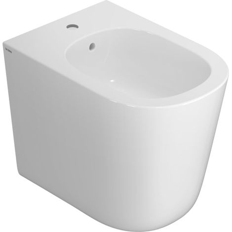 Bidet a terra in ceramica 54x36 cm Globo Lalita LT009BI Bianco - Ceramica