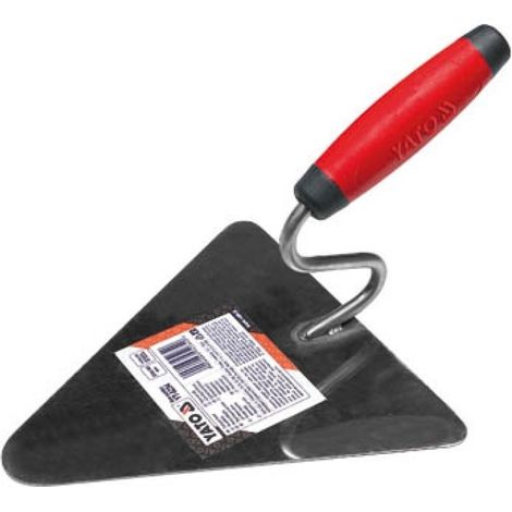 Llana triangular de acero inoxidable 200x190 mm / YT-5234 / YATO