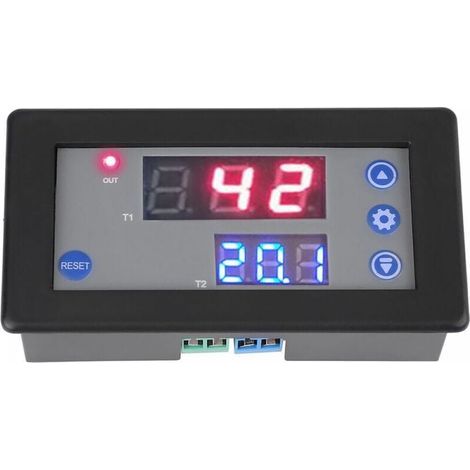 12V-Zeitrelais-Modul mit doppelter LED-Digitalanzeige (1/5)
