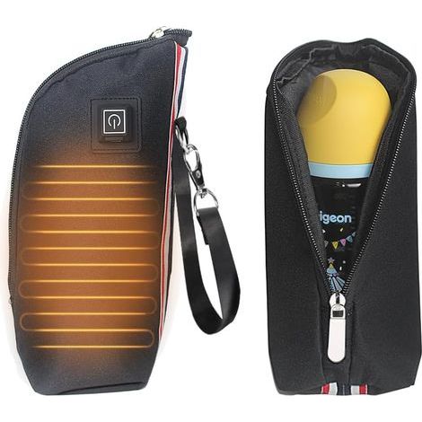 Calentador portátil de biberones de viaje, calentador eléctrico USB para leche materna/infantil y agua. (1/5)