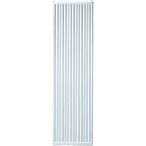 Henrad – Radiateur eau chaude acier vertical 2200 x 600 mm – 6 trous – Puissance 2322W – Chaleur douce et homogène