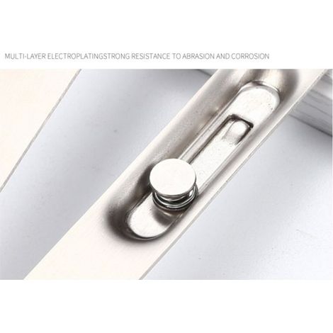Serrure de porte dissimulée en acier inoxydable, boulon de verrouillage 18mm 8 pouces (1/3)
