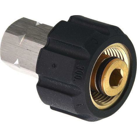 Tool Daily Pressure Washer Adapter, M22 Female To 3/8 Inch Female Npt Fitting, 5000 Psiblack1pcs (1/3)