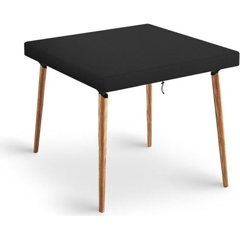 Housse carrée imperméable pour table de jardin d'extérieur, table de terrasse, table carrée pour extérieur et intérieur, 70 cm x 70 cm x 10 cm (1/4)