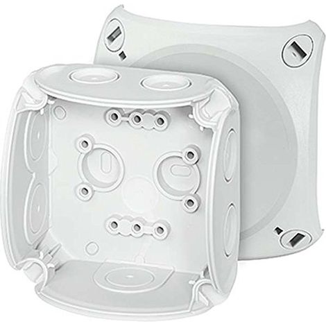 HENSEL BOÎTE DE DÉRIVATION DK 0200 G JUSQU'À 2,5 MM² SANS KL. BOÎTE, BOÎTIER POUR MONTAGE SUR LE MUR/PLAFOND 4012591124924