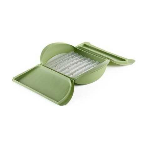 Estuche de vapor con bandeja 4 personas color verde BRABANTIA