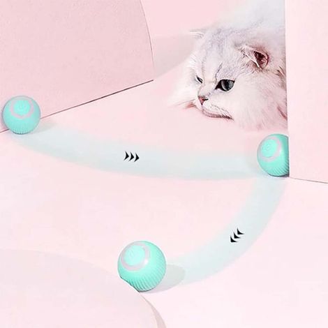 Balle interactive pour chat - Jouet automatique intelligent pour chat avec lumière LED (1/5)