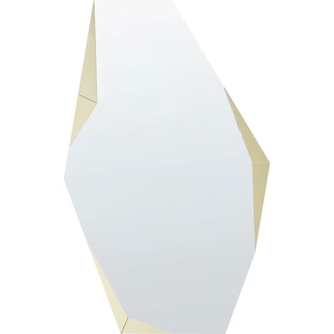 Specchio decorativo da parete senza cornice con bordi affilati 68 x 120 cm Oro Arguel (1/5)