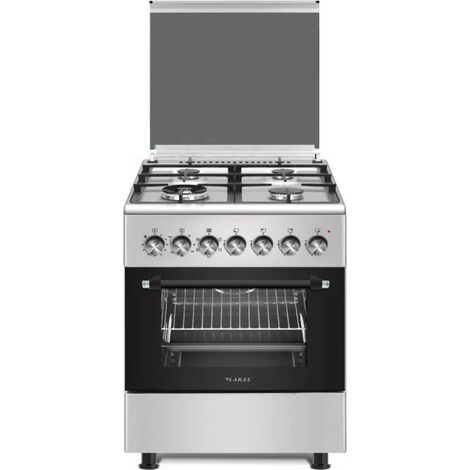 Cucina Larel 4 fuochi a gas 60×60 Forno a Elettrico Vent. Inox L60EX (1/4)