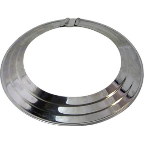 Bertrams Alu Rosette 14RO90-110 Ø 90-110 mm, verstellbar, mit Klammer, Edelstahl