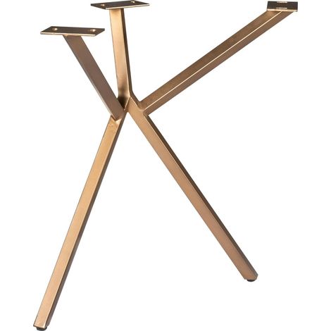 Pieds de table en métal bronze pour table rectangulaire (lot de 2) RALF (1/4)