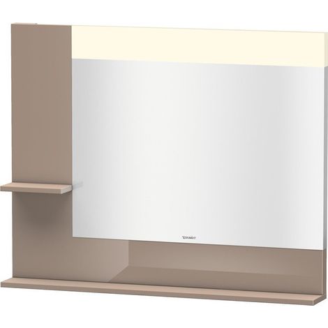 Miroir DuravitVERO 142x1000x800m avec éclairage cappuccino haute brillance