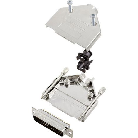 encitech DTPK-M-25-DBP-K 6355-0030-03 D-SUB Stiftleisten-Set 180 ° Polzahl: 25 Lötkelch 1 Set