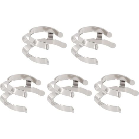 Satz mit 5 Metall-Laborklemmen Nr. 24 für Standard-24/40-Mattglas-Laborzubehör