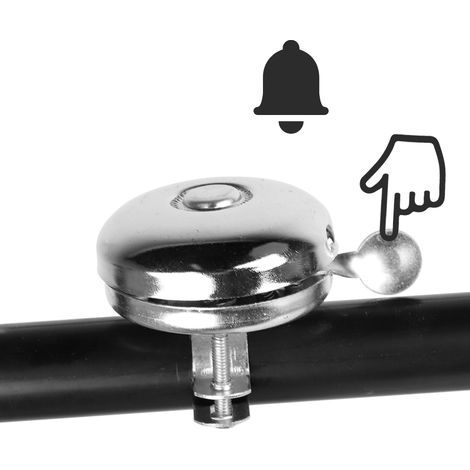 Sonnette de vélo classique en métal, anneau de guidon, alarme sonore puissante, accessoire de vélo (1/5)