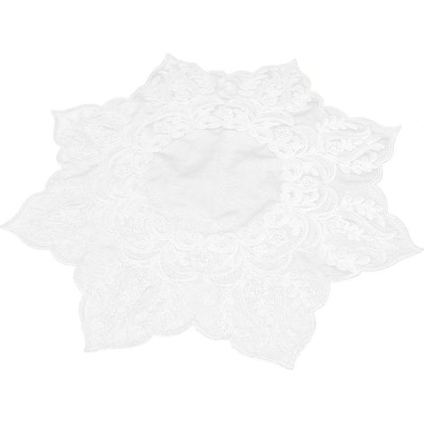 Napperons en dentelle blanche, housse anti-poussière pour usage domestique (1/5)