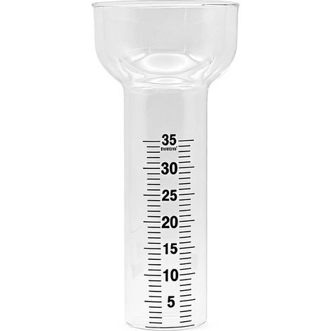Verre De Remplacement Pour Pluviometre - Gradue Jusqu A 35 Ml - Hauteur 18 Cm Diametre 4 5 Cm - Pour Mesure Pluie En Litres Par M2 - 1 Piece