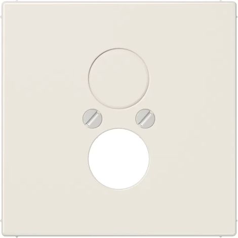 Jung Abdeckung für 2 Rundsteckverbinder bis 18,5 mm Ø 2fach, Duroplast, Serie LS, weiß LS 962
