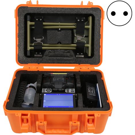 Soudeuse de fibres optiques haute précision FS-60C, équipement industriel, connectique EU 100-240V, outil de fusion professionnel pour épissures, boîtier robuste (1/5)