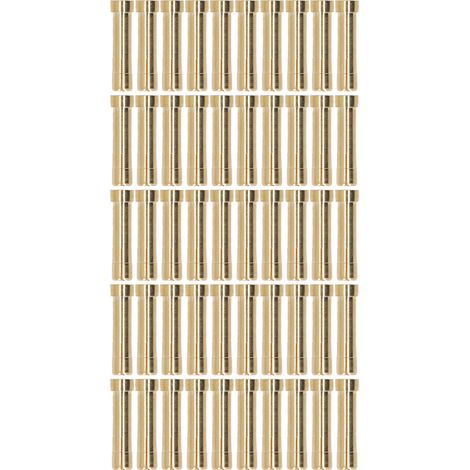 50 Pièces Fiche Connecteur 4-5 Laiton Haute Précision Connexion Robuste Accessoire Kit (1/5)