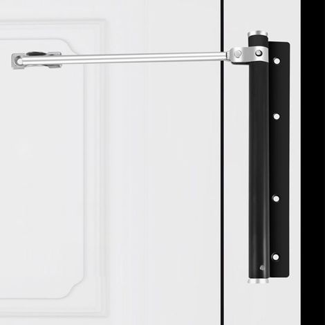 Ferme-porte en acier inoxydable pour portes en bois/aluminium, ferme-porte automatique réglable, amortisseur de ressort invisible, quincaillerie à fermeture automatique (1/5)