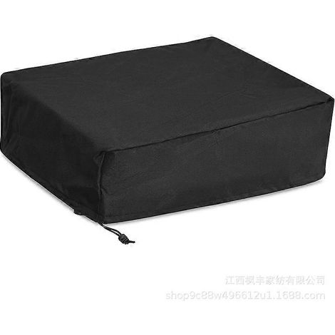 Couvercle de four standard pour fours de table non protégés du soleil, polyester 600D, couvercle de gril alternatif en pierre noire, anti-poussière, noir, 452325 pouces (1145863cm). (1/4)