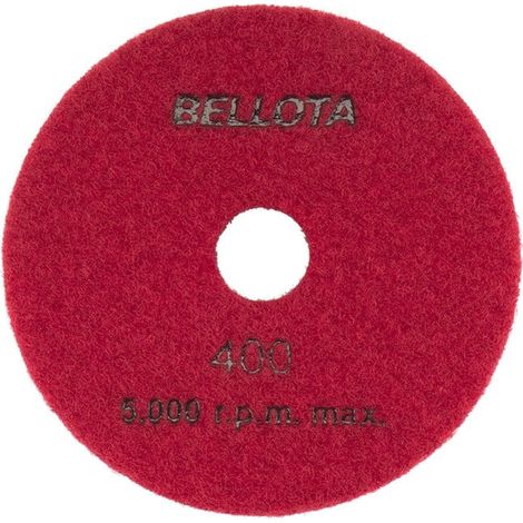 Disque de polissage diamanté flexible Ø100 mm BELLOTA 400 (1/4)