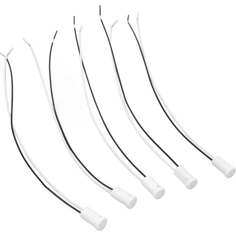 5 pièces Support Ampoule Halogène Résistant Haute Température Douille LED G4 Base Céramique pour Lampe (1/5)