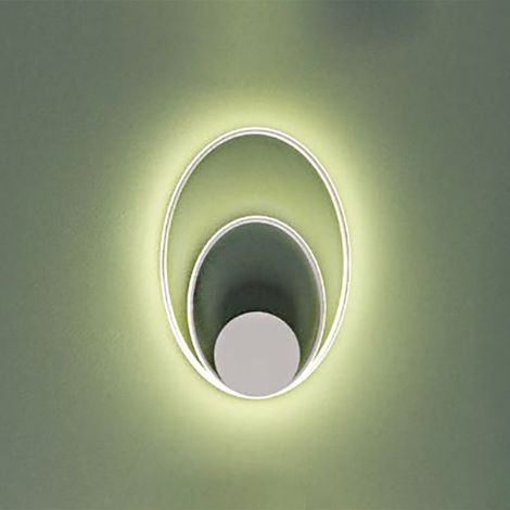 Applique moderno redo group nexus 45w led lampada parete illuminazione indiretta, tonalità luce 4000°k (luce naturale)