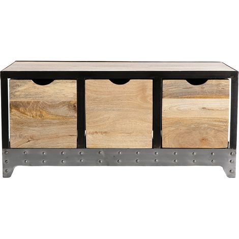 Cassettiera / scarpiera in legno e metallo ATELIER (1/5)