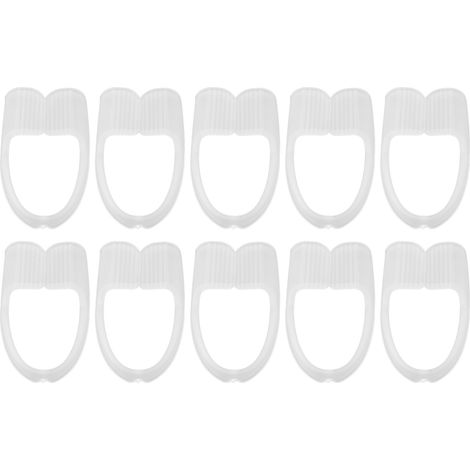 Lot de 10 protège-dents nocturnes en caoutchouc pour la protection des dents contre le bruxisme (grincement des dents). (1/5)