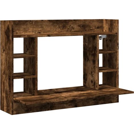 Maison Exclusive - Scrivania a Parete Rovere Fumo 105x48x75cm Legno Multistrato