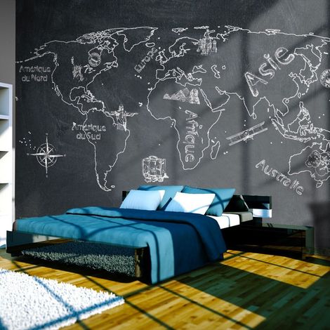 Papier peint petit voyage. Grands voyages in english - 250 x 193 cm (1/4)