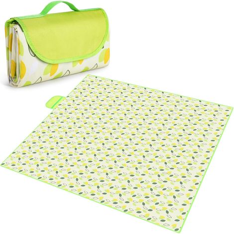 Manta de picnic de 200 x 200 cm, impermeable, lavable, multiusos, para playa. (1/5)