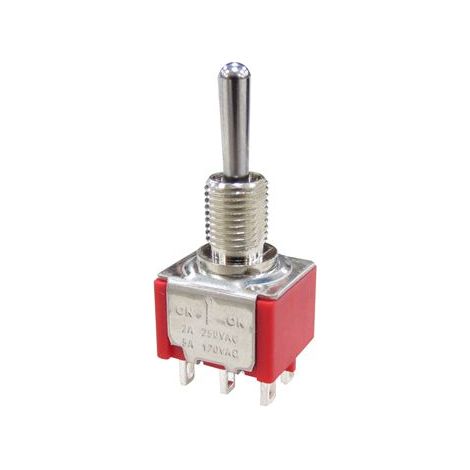Interrupteur à levier RS PRO, On-Off-On, , 1RT, 5 A ( Prix pour 1 )