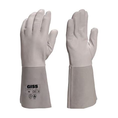 Gants de soudeur G-WELD TIG tout fleur d'agneau beige T10 - GISS - 840057