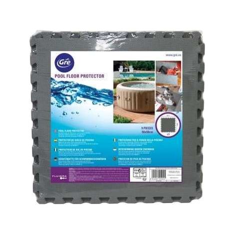 Alfombrilla de baldosas puzzle 50 x 50 cm gris antracita, espesor 8 mm Gre Pools (1/4)