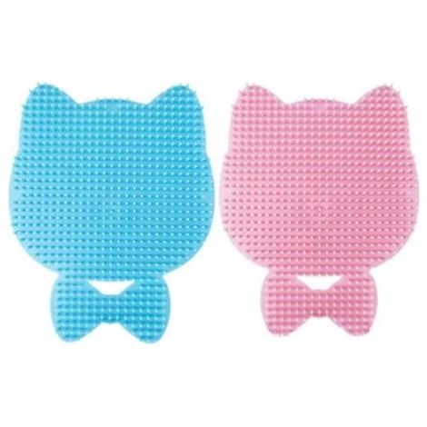 Ensemble de deux brosses d'angle pour chat, brosse douce pour chat, masseur pour chat, brosse de massage d'angle : votre chat va l'adorer. (1/4)
