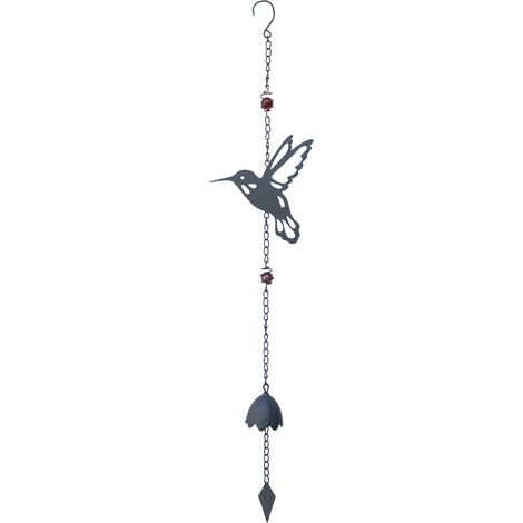 Carillon Colibri Anthracite Mélodie Apaisante Et Design élégant - Louis Moulin