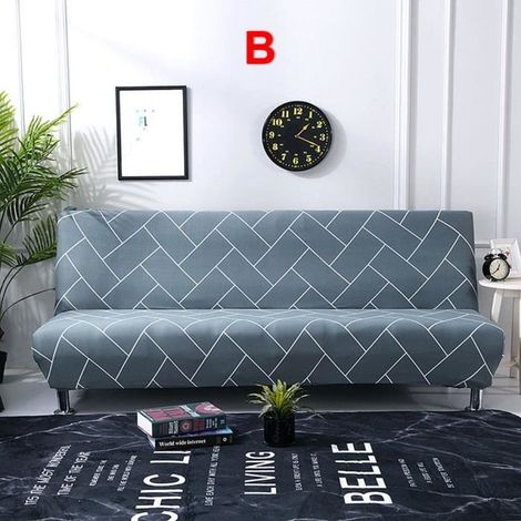 Housse de canapé extensible universelle - SURENHAP - Gris - Déhoussable - Salon - Intérieur - 190 160 cm (1/4)