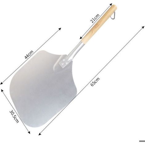 Pelle À Pizza - Aluminium Oxydé Et Bois De Chêne - 65 X 30 5 Cm - Pour Four Et Grill - 1 Pièce (1/4)