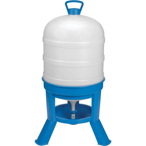 Abreuvoir à siphon 40 litres sur pieds – Plastique résistant – Remplissage par le haut – Pieds surélevés 16 cm pour eau propre – Gaun (1/3)