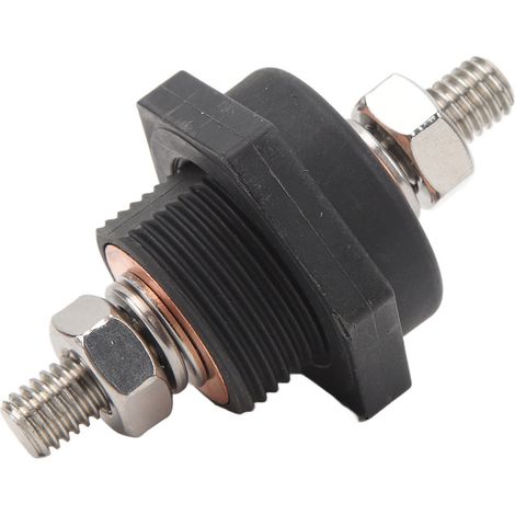 Zuverlässiger 3/8-Zoll-DC12V-Batterieanschluss für elektrische Systeme in Autos, Booten und Yachten – effizienter schwarzer Anschlussanschluss. (1/5)